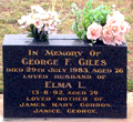 GILES headstone