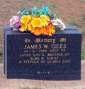 James W GILES headstone