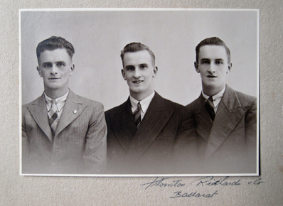 Clarry, Don, Keith Smith 1945